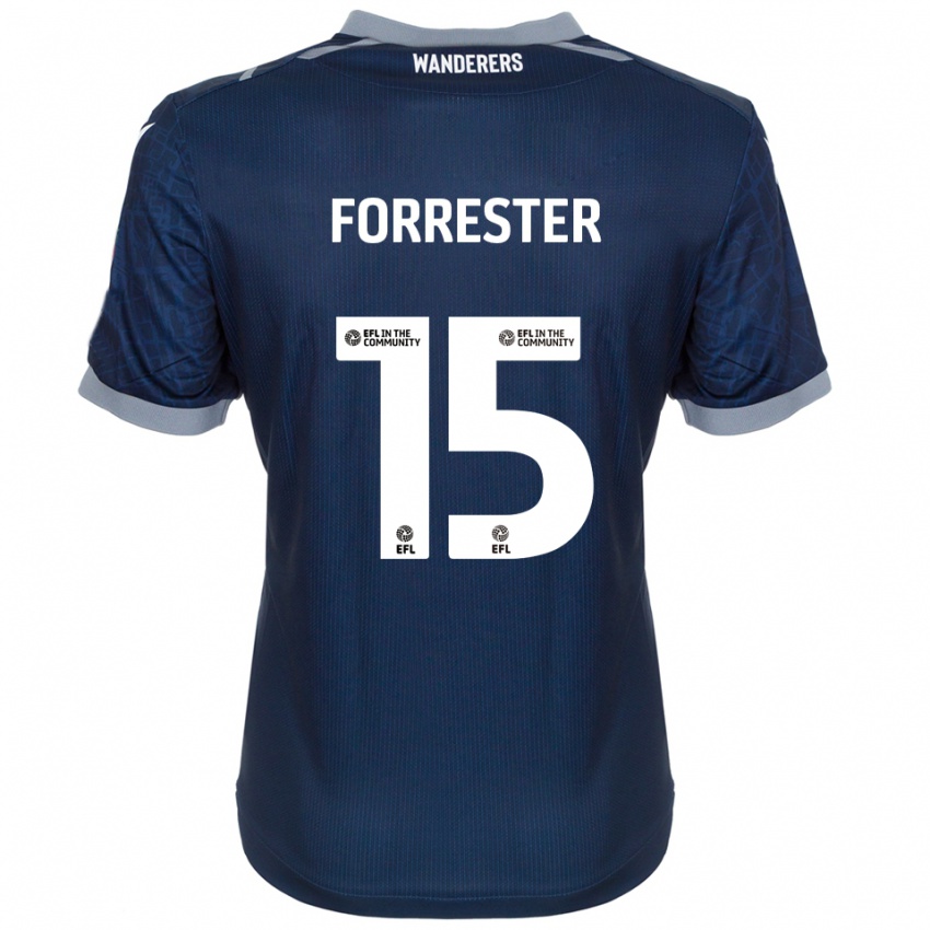 גברים ויל פורסטר #15 כחול נייבי אפור הרחק ג'רזי 2025/26 חולצה קצרה