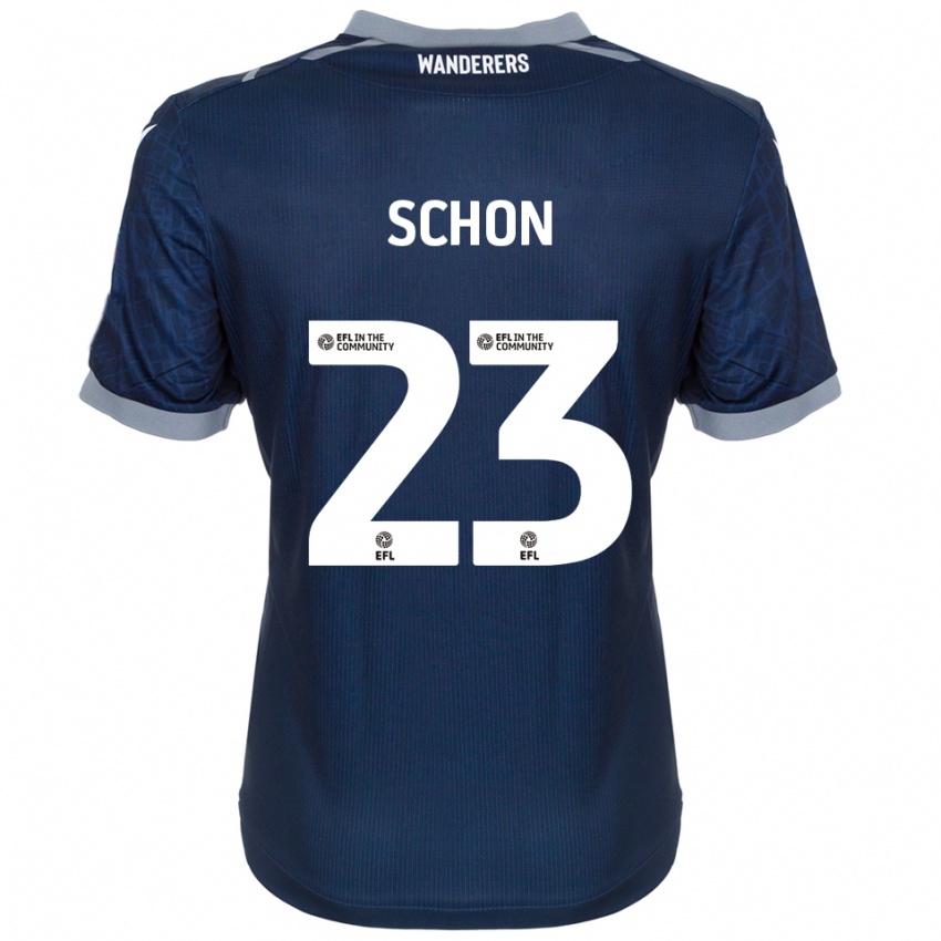 גברים סאבולץ׳ שן #23 כחול נייבי אפור הרחק ג'רזי 2025/26 חולצה קצרה