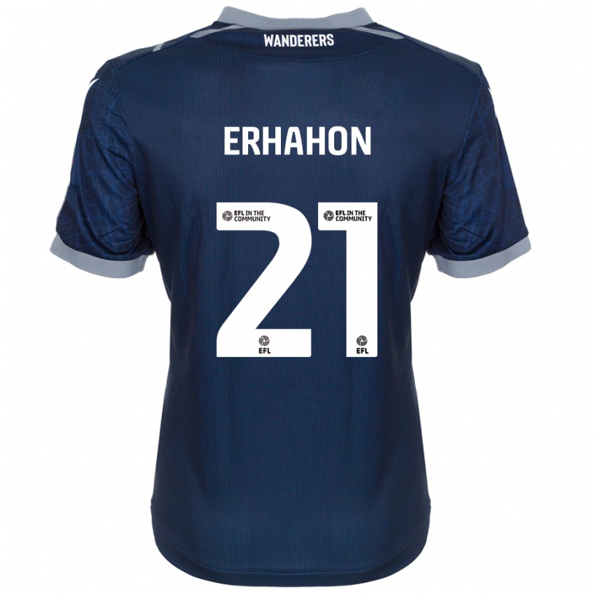 גברים אית'ן ארהון #21 כחול נייבי אפור הרחק ג'רזי 2025/26 חולצה קצרה