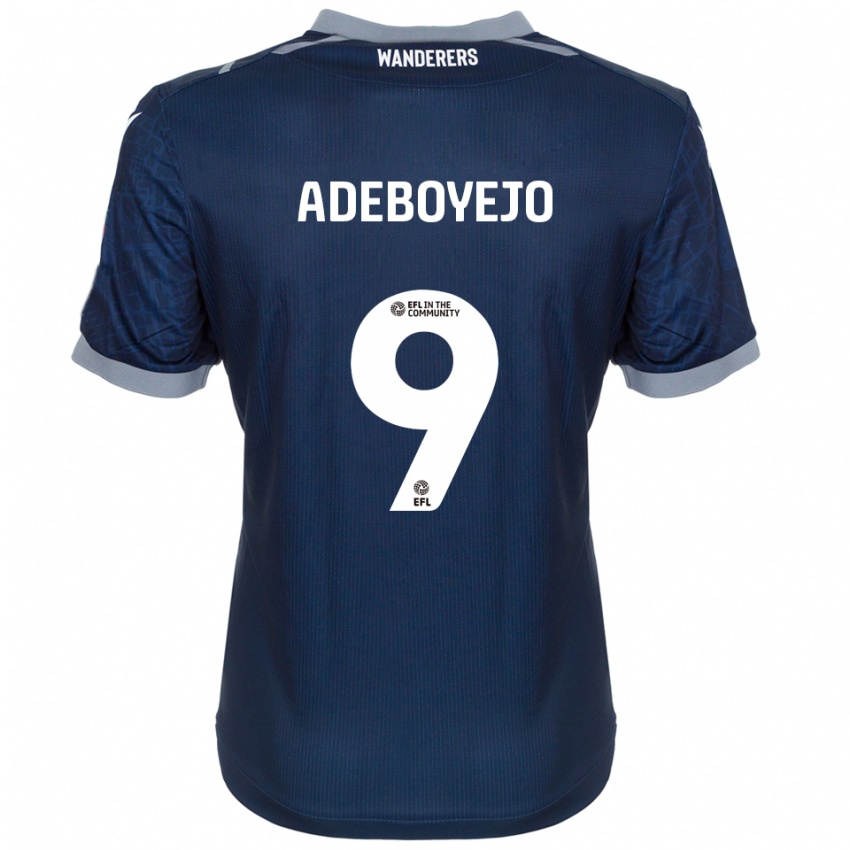 גברים ויקטור אדבוייג'ו #9 כחול נייבי אפור הרחק ג'רזי 2025/26 חולצה קצרה