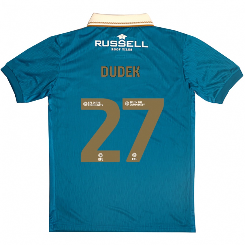 גברים קמיל דודק #27 תכלת לבן הרחק ג'רזי 2025/26 חולצה קצרה