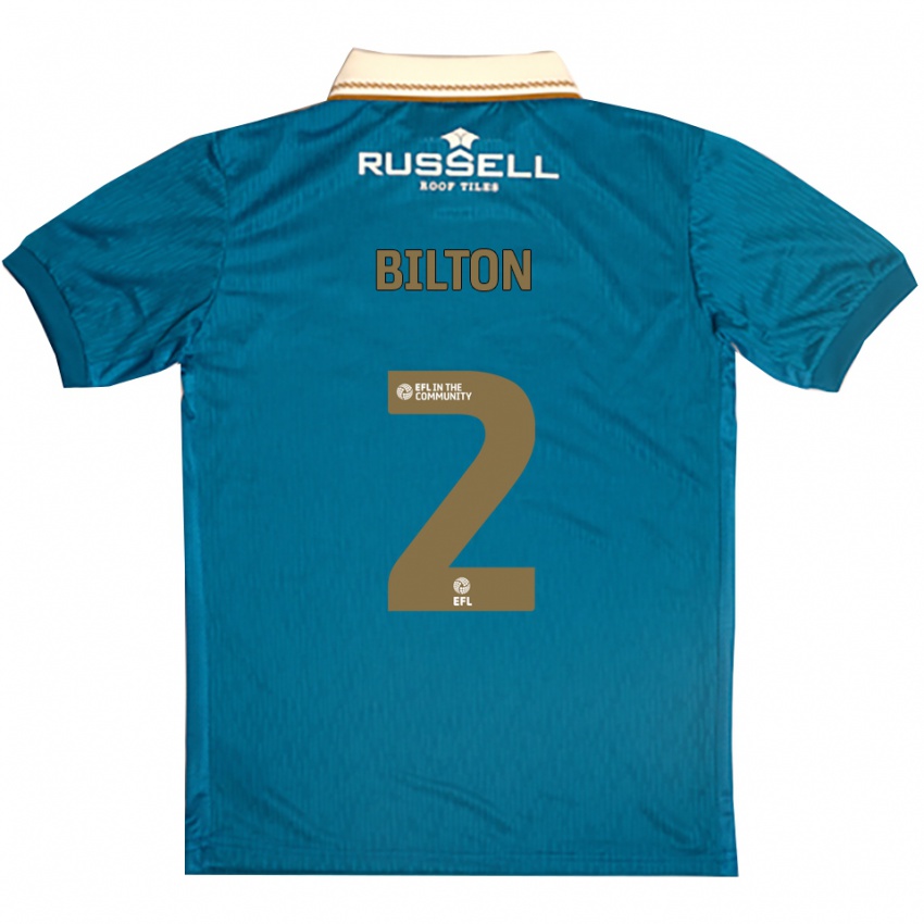 גברים Kye Bilton #2 תכלת לבן הרחק ג'רזי 2025/26 חולצה קצרה