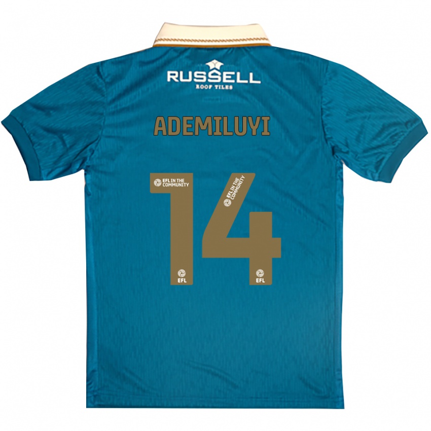 גברים William Ademiluyi #14 תכלת לבן הרחק ג'רזי 2025/26 חולצה קצרה