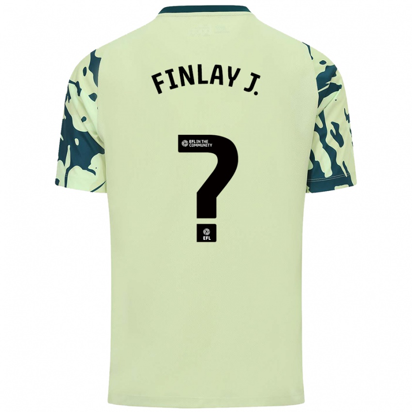 גברים פינלי ג׳ונסון #0 ירוק כהה הרחק ג'רזי 2025/26 חולצה קצרה