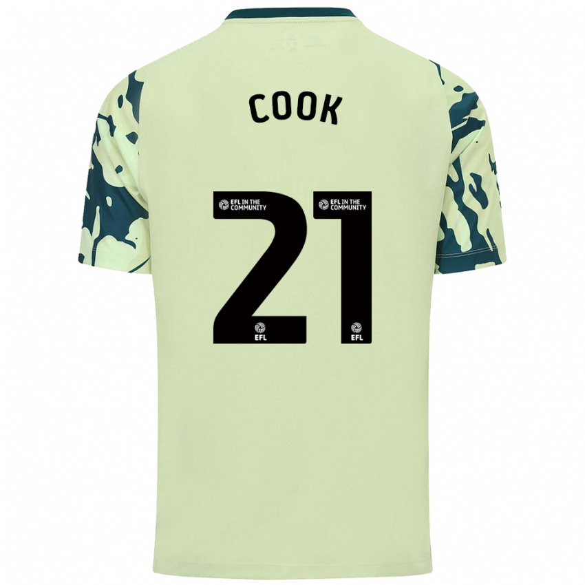 גברים מיקילה קוק #21 ירוק כהה הרחק ג'רזי 2025/26 חולצה קצרה