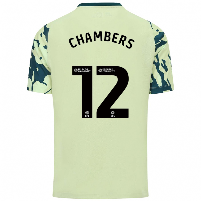 גברים קאלום צ'יימברס #12 ירוק כהה הרחק ג'רזי 2025/26 חולצה קצרה