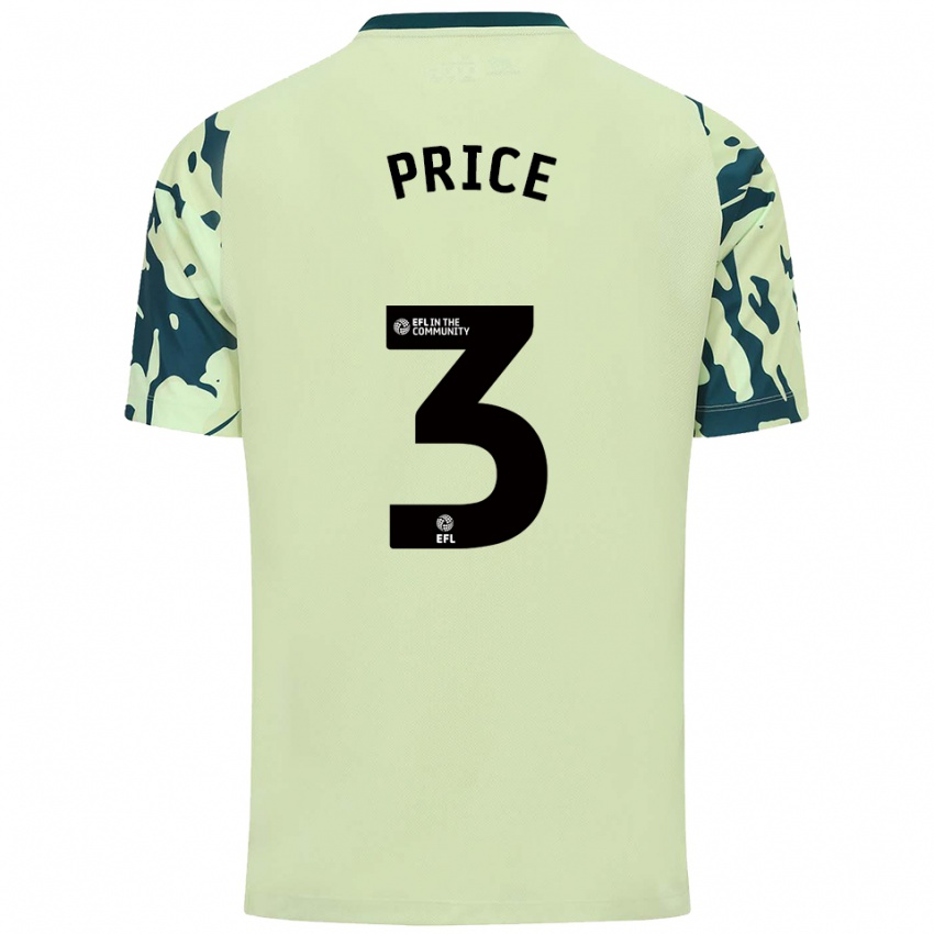 גברים פיון פרייס #3 ירוק כהה הרחק ג'רזי 2025/26 חולצה קצרה