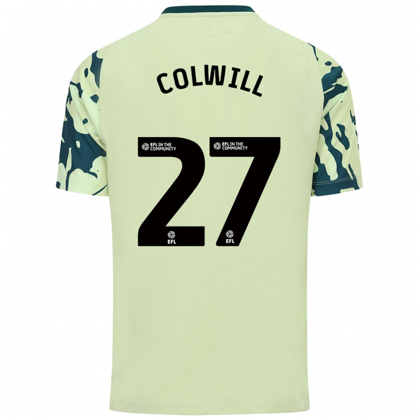 גברים ג'ואל קולוויל #27 ירוק כהה הרחק ג'רזי 2025/26 חולצה קצרה