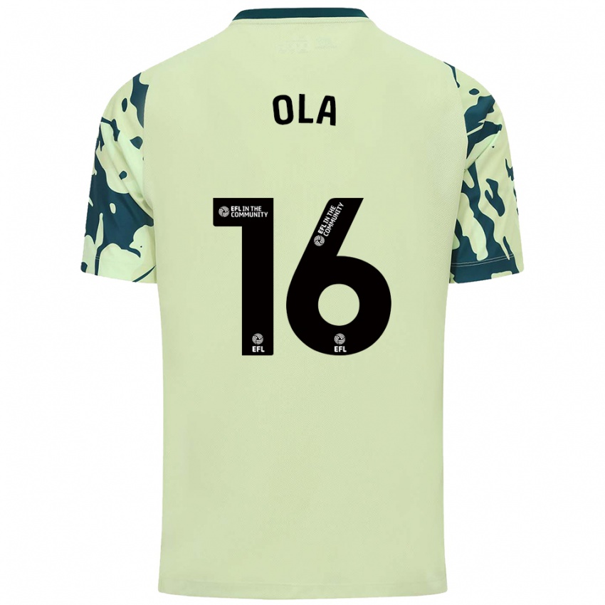 גברים דניאל אולה #16 ירוק כהה הרחק ג'רזי 2025/26 חולצה קצרה גברים דניאל אולה #16 ירוק כהה הרחק ג'רזי 2025/26 חולצה קצרה