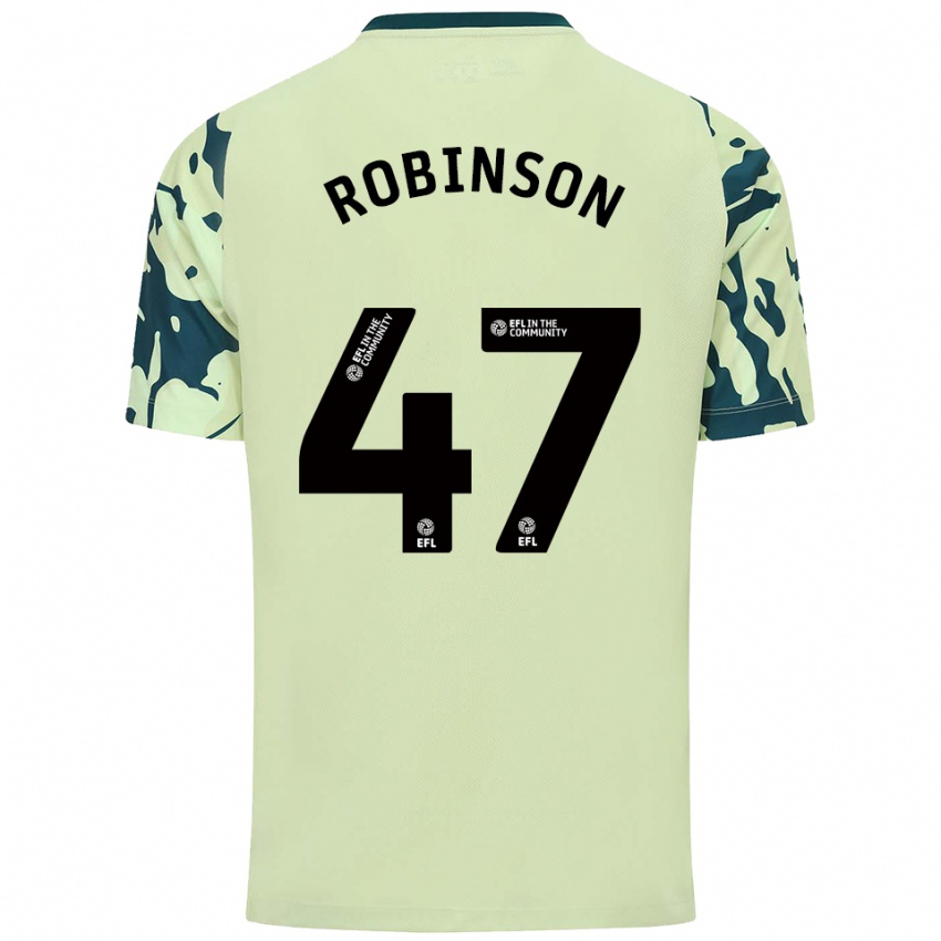 גברים קאלום רובינסון #47 ירוק כהה הרחק ג'רזי 2025/26 חולצה קצרה