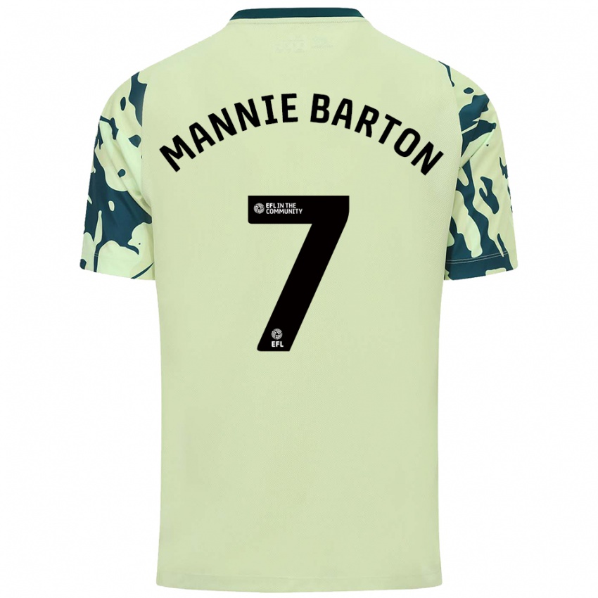 גברים מני ברטון #7 ירוק כהה הרחק ג'רזי 2025/26 חולצה קצרה