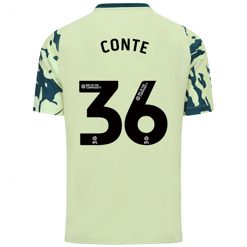 גברים רחים קונטה #36 ירוק כהה הרחק ג'רזי 2025/26 חולצה קצרה