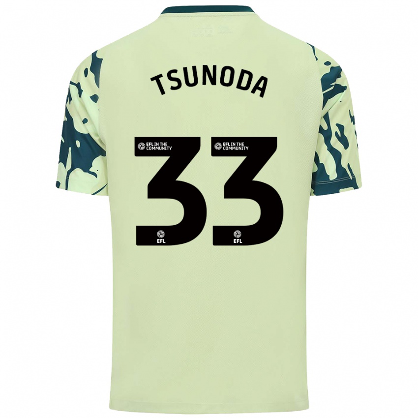 גברים ריוטארו טסונודה #33 ירוק כהה הרחק ג'רזי 2025/26 חולצה קצרה