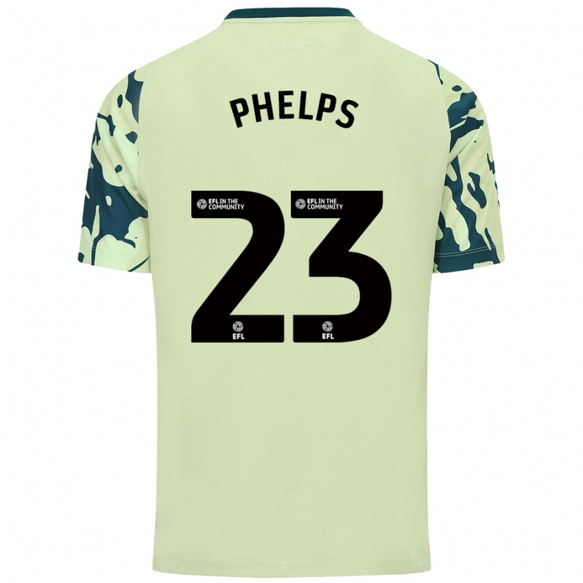 גברים Anna Phelps #23 ירוק כהה הרחק ג'רזי 2025/26 חולצה קצרה