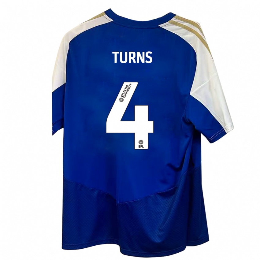 גברים Ed Turns #4 כחול לבן זהב הרחק ג'רזי 2025/26 חולצה קצרה