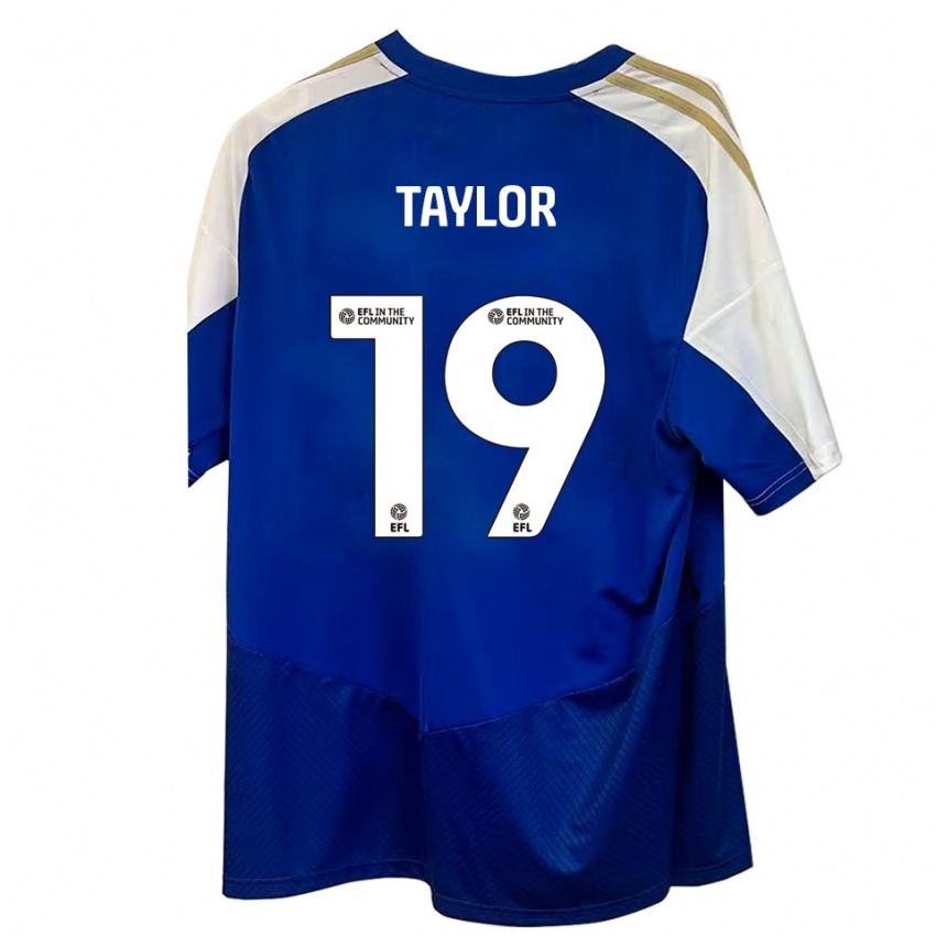 גברים Mollie Taylor #19 כחול לבן זהב הרחק ג'רזי 2025/26 חולצה קצרה