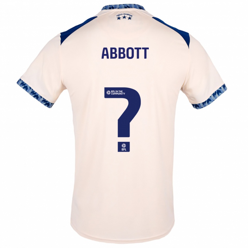 גברים זאק אבוט #0 לבן שמנת כחול נייבי הרחק ג'רזי 2025/26 חולצה קצרה