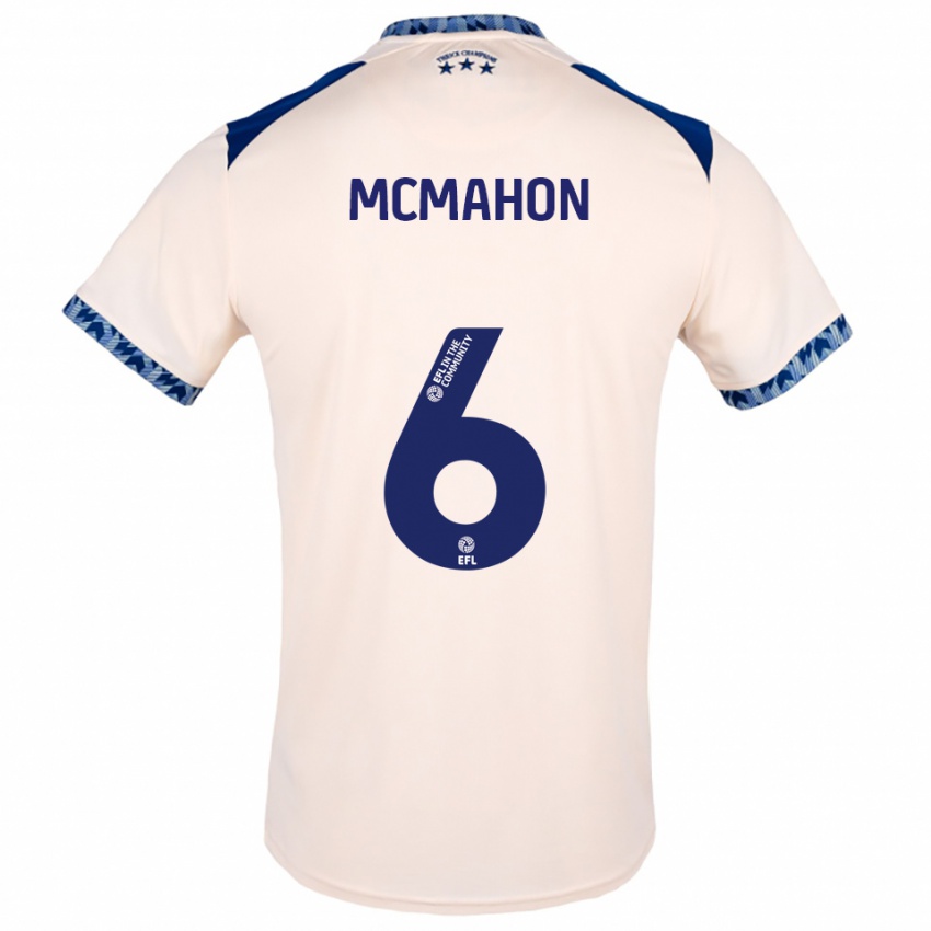 גברים Scarlett Mcmahon #6 לבן שמנת כחול נייבי הרחק ג'רזי 2025/26 חולצה קצרה