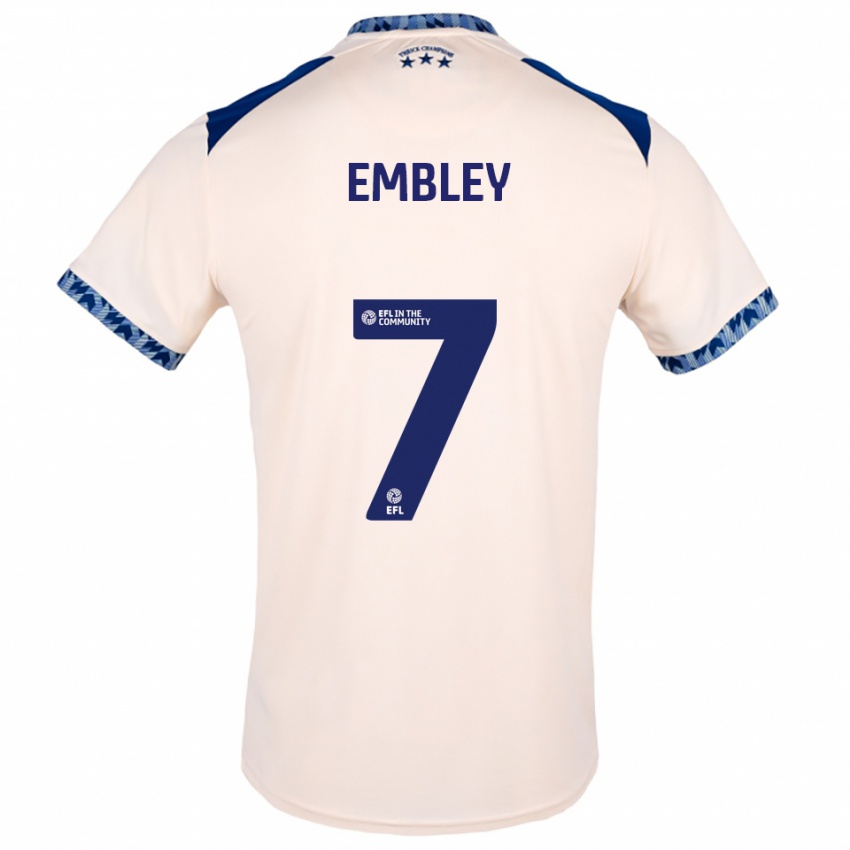 גברים לאה ג'ייד אמבלי #7 לבן שמנת כחול נייבי הרחק ג'רזי 2025/26 חולצה קצרה