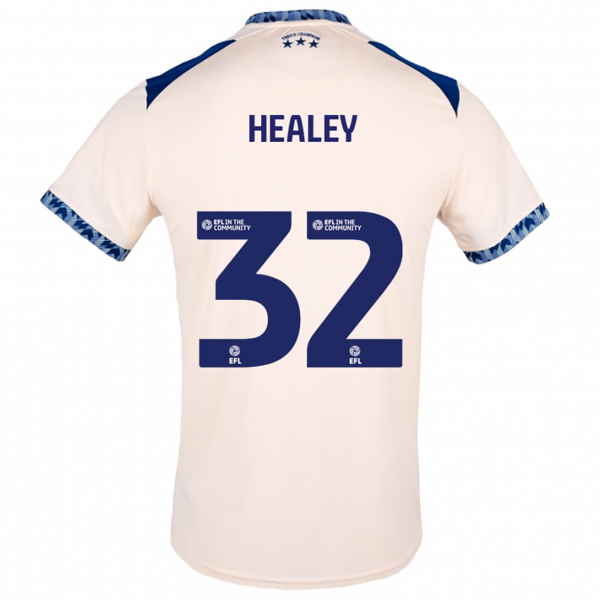 גברים ריס הילי #32 לבן שמנת כחול נייבי הרחק ג'רזי 2025/26 חולצה קצרה