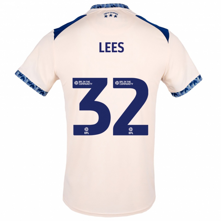 גברים טום ליס #32 לבן שמנת כחול נייבי הרחק ג'רזי 2025/26 חולצה קצרה