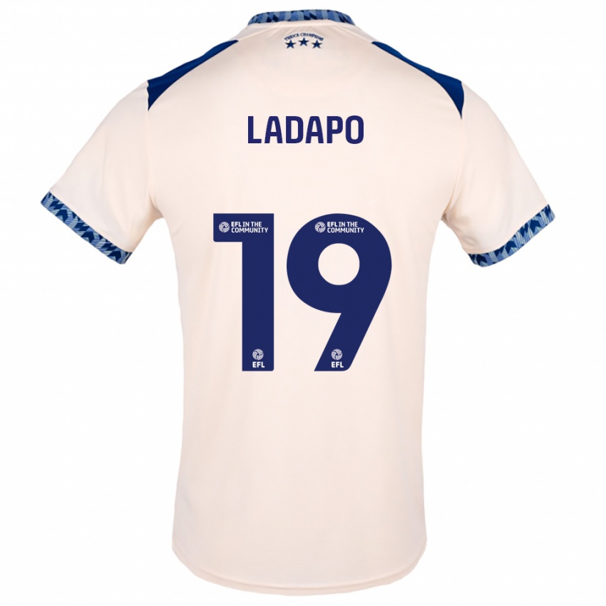 גברים פרדי לאדאפו #19 לבן שמנת כחול נייבי הרחק ג'רזי 2025/26 חולצה קצרה