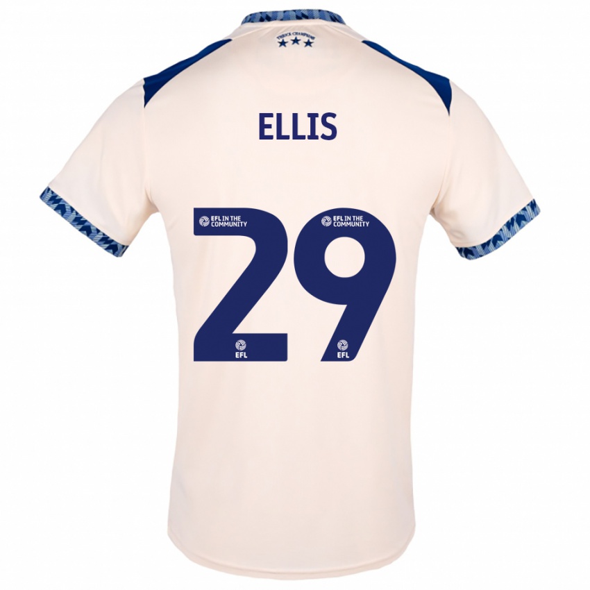 גברים Molly Ellis #29 לבן שמנת כחול נייבי הרחק ג'רזי 2025/26 חולצה קצרה