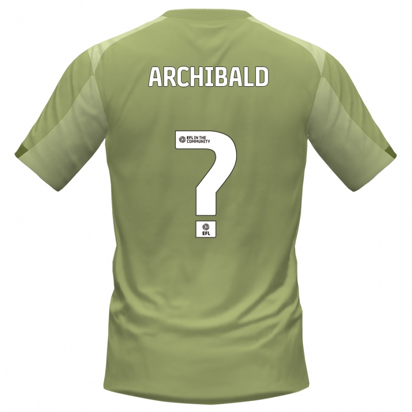 גברים Aaron Archibald #0 מרווה שמפניה הרחק ג'רזי 2025/26 חולצה קצרה