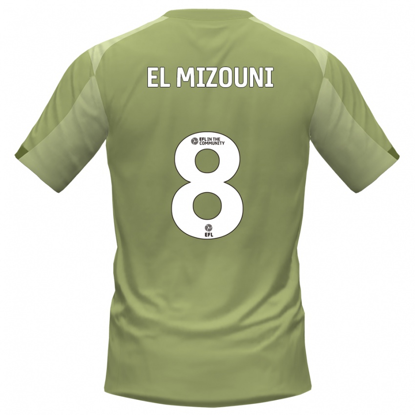 גברים Idris El Mizouni #8 מרווה שמפניה הרחק ג'רזי 2025/26 חולצה קצרה