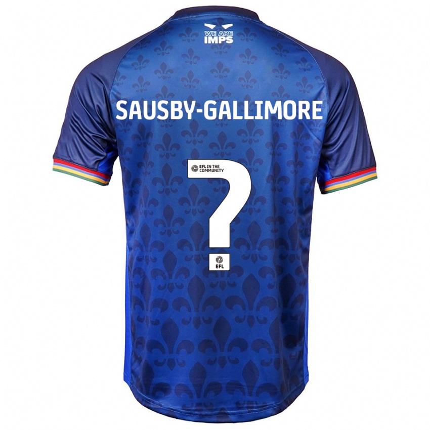 גברים Olivia Sausby-Gallimore #0 כחול נייבי הרחק ג'רזי 2025/26 חולצה קצרה