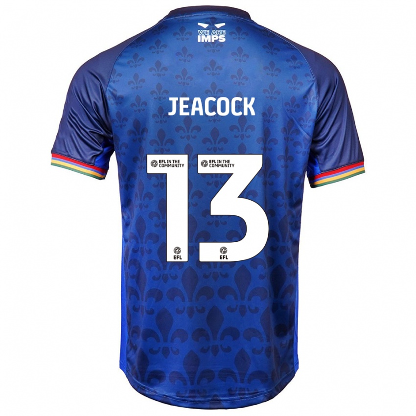 גברים זאק ג'יקוק #13 כחול נייבי הרחק ג'רזי 2025/26 חולצה קצרה