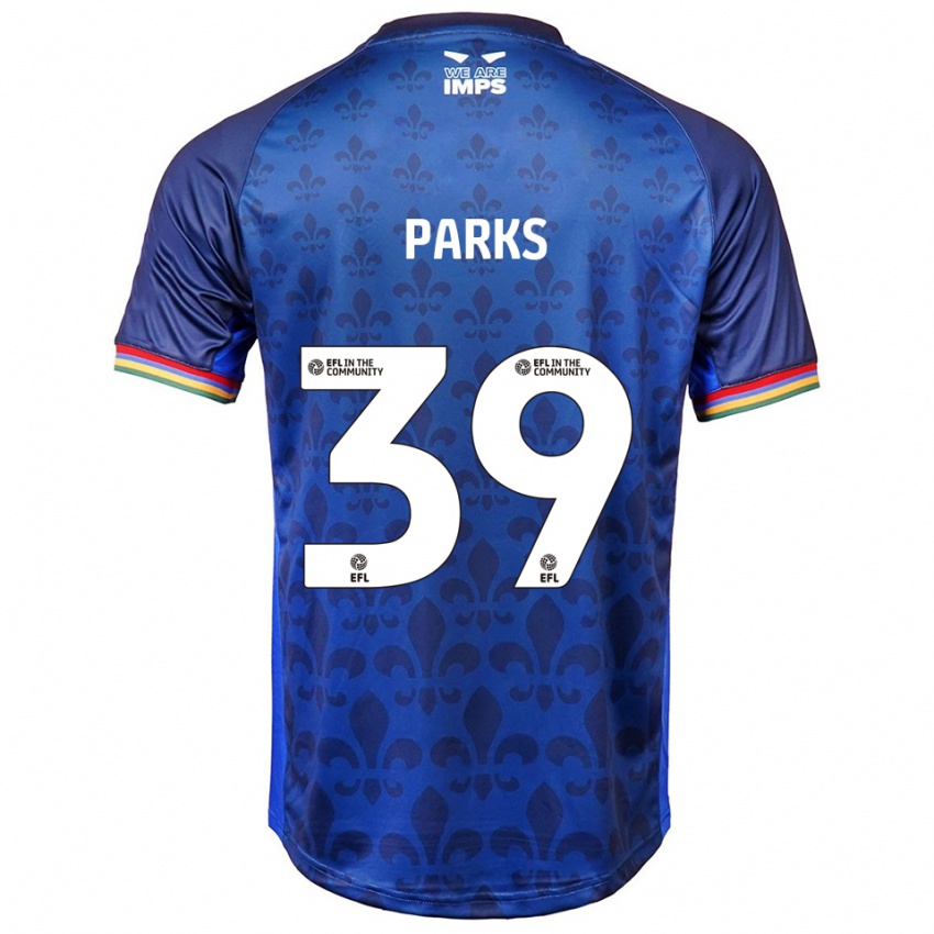 גברים צ'רלי פארקס #39 כחול נייבי הרחק ג'רזי 2025/26 חולצה קצרה