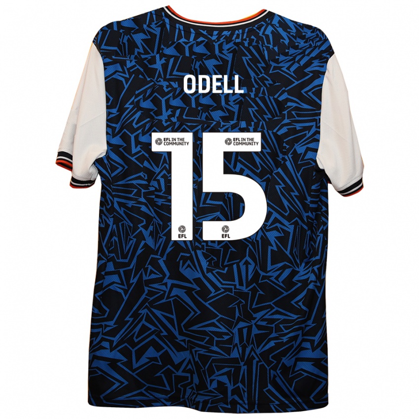 גברים ג'וש אודל #15 כחול שחור לבן הרחק ג'רזי 2025/26 חולצה קצרה