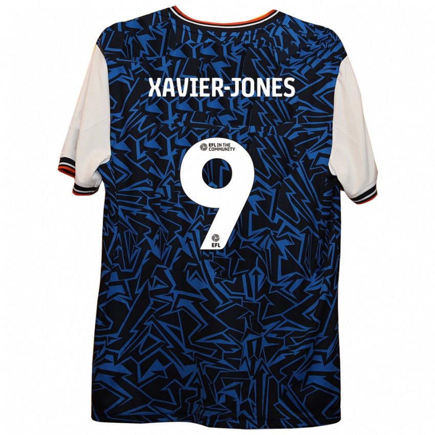 גברים טייט יו גזבייה-ג׳ונס #9 כחול שחור לבן הרחק ג'רזי 2025/26 חולצה קצרה