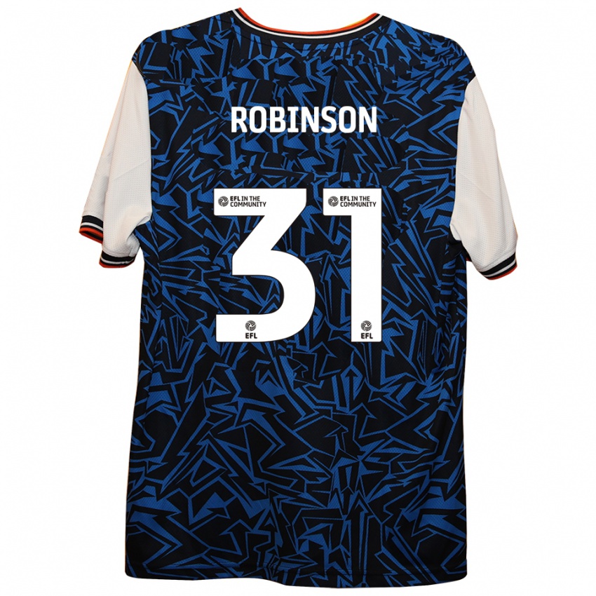 גברים Leah Robinson #31 כחול שחור לבן הרחק ג'רזי 2025/26 חולצה קצרה