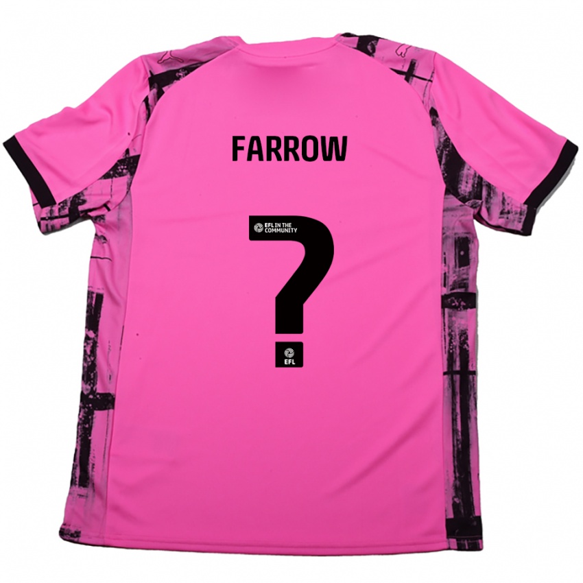 גברים Kimberley Farrow #0 אדום ורד שחור הרחק ג'רזי 2025/26 חולצה קצרה