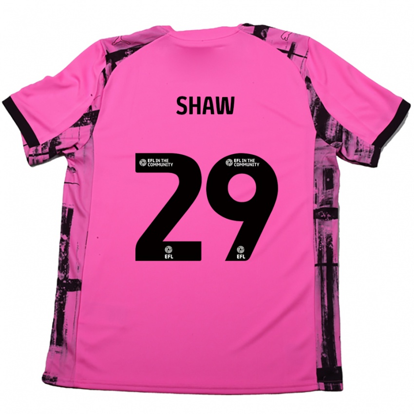 גברים ליאם שו #29 אדום ורד שחור הרחק ג'רזי 2025/26 חולצה קצרה