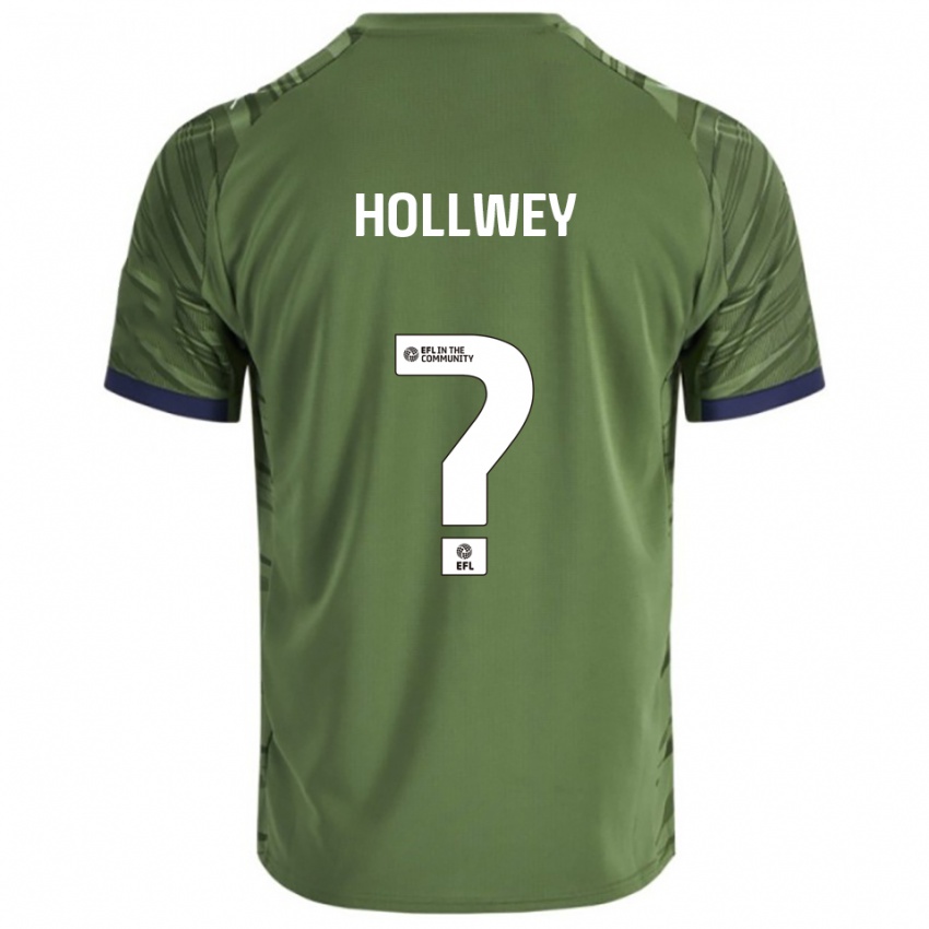 גברים Imogen Hollwey #0 ירוק לבן הרחק ג'רזי 2025/26 חולצה קצרה