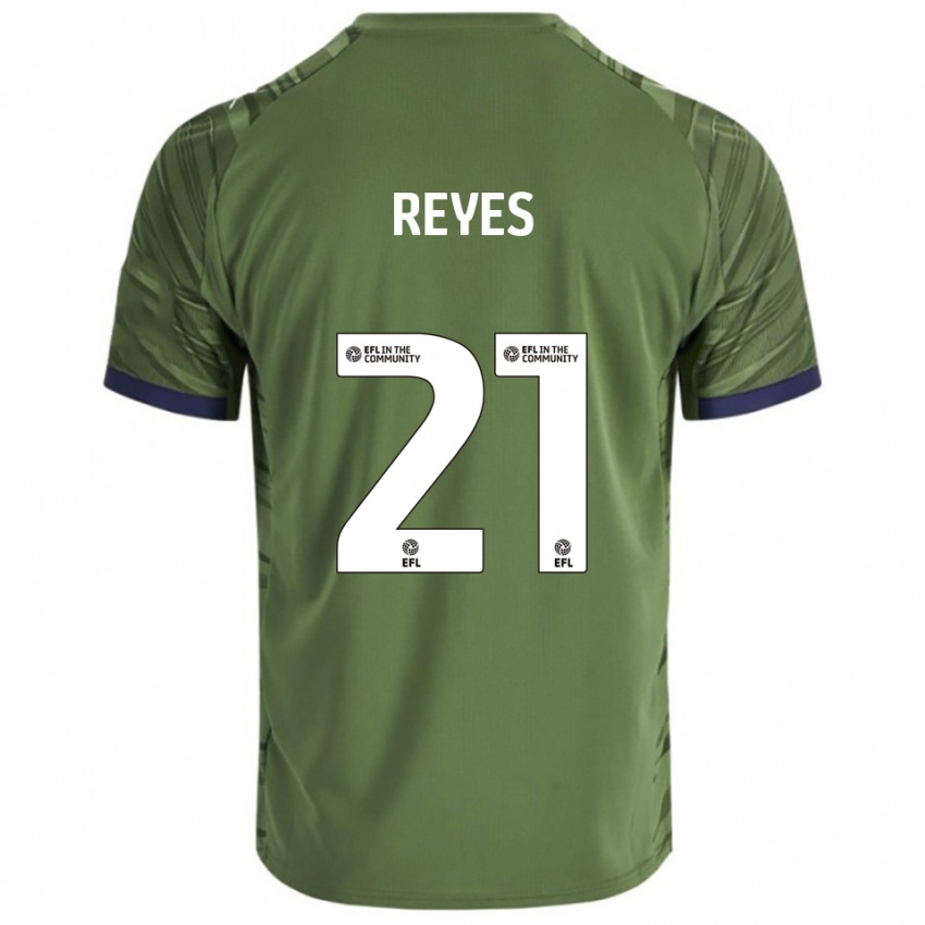 גברים ויסנטה רייס #21 ירוק לבן הרחק ג'רזי 2025/26 חולצה קצרה