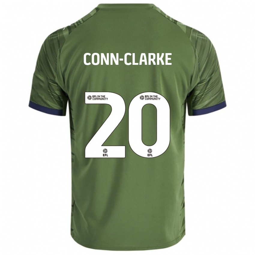 גברים כריס קון-קלארק #20 ירוק לבן הרחק ג'רזי 2025/26 חולצה קצרה