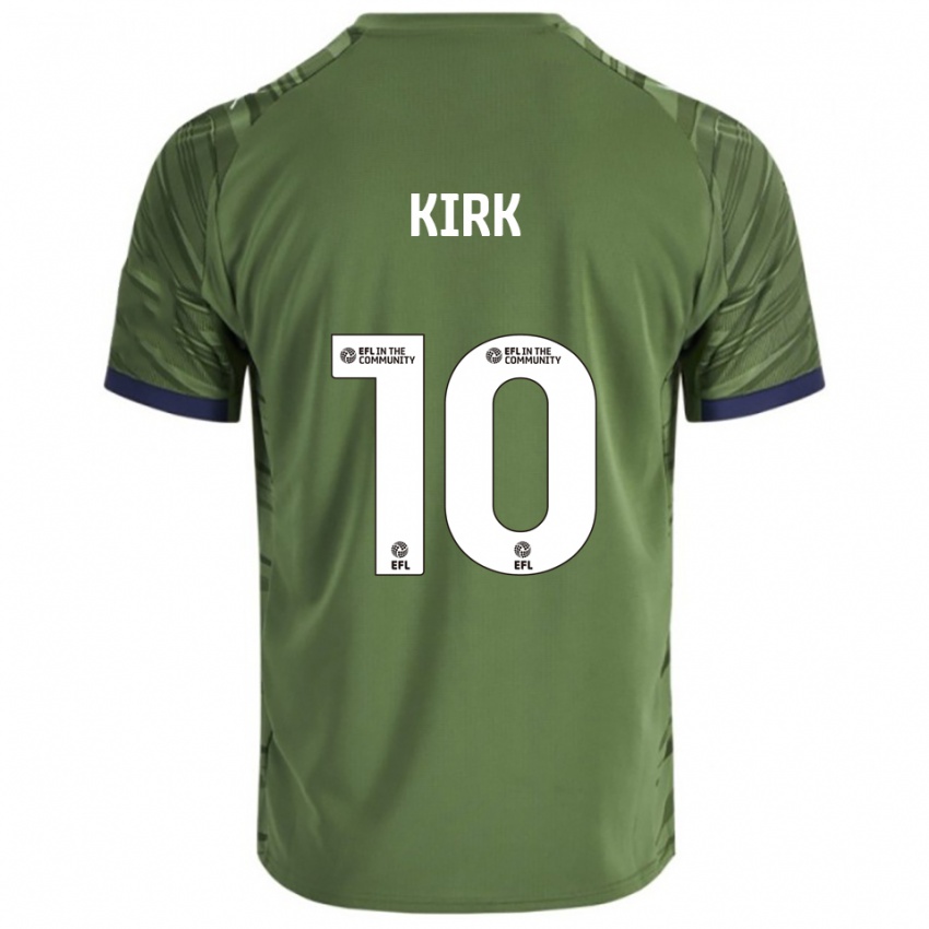 גברים Tara Kirk #10 ירוק לבן הרחק ג'רזי 2025/26 חולצה קצרה