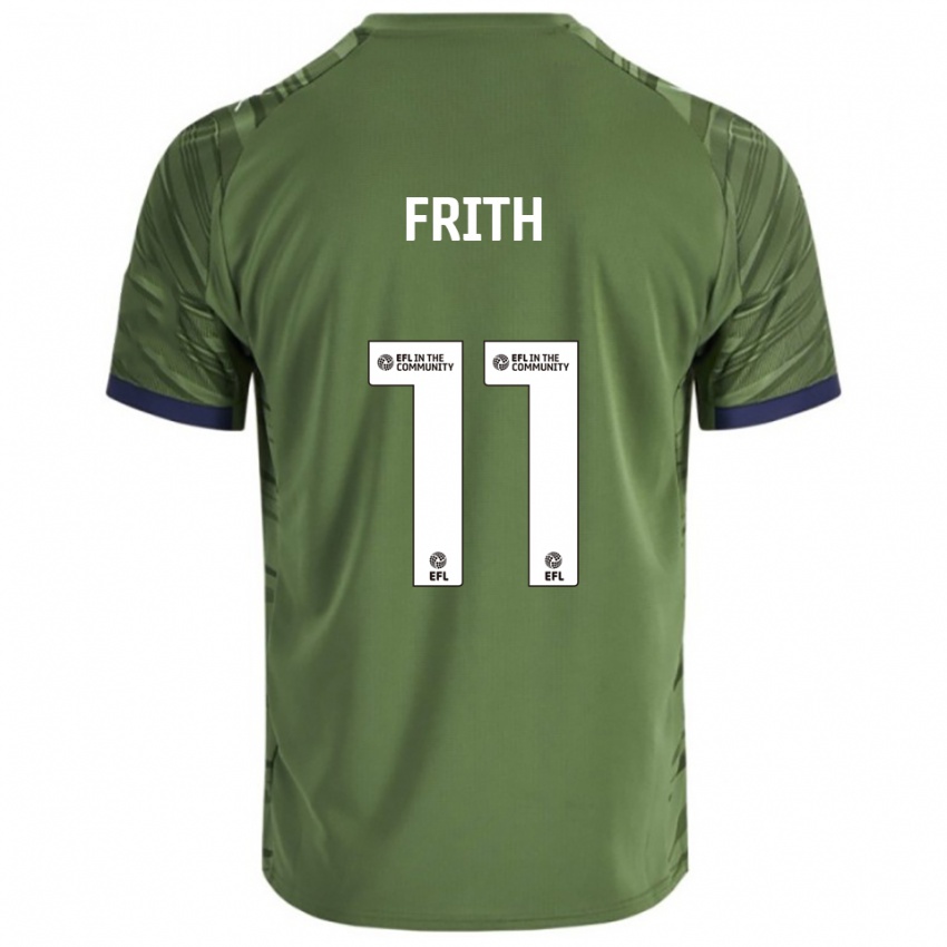 גברים דקלן פרית' #11 ירוק לבן הרחק ג'רזי 2025/26 חולצה קצרה