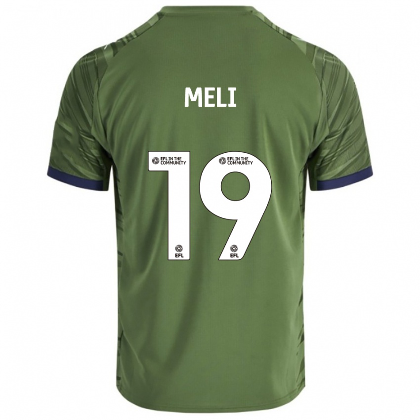 גברים Emily Meli #19 ירוק לבן הרחק ג'רזי 2025/26 חולצה קצרה