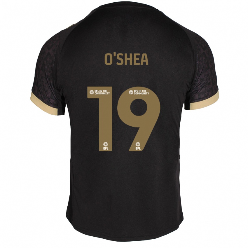 גברים ארין אושיה #19 שחור זהב הרחק ג'רזי 2025/26 חולצה קצרה