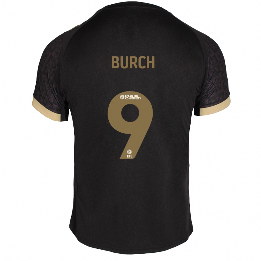 גברים קיאן ברץ' #9 שחור זהב הרחק ג'רזי 2025/26 חולצה קצרה