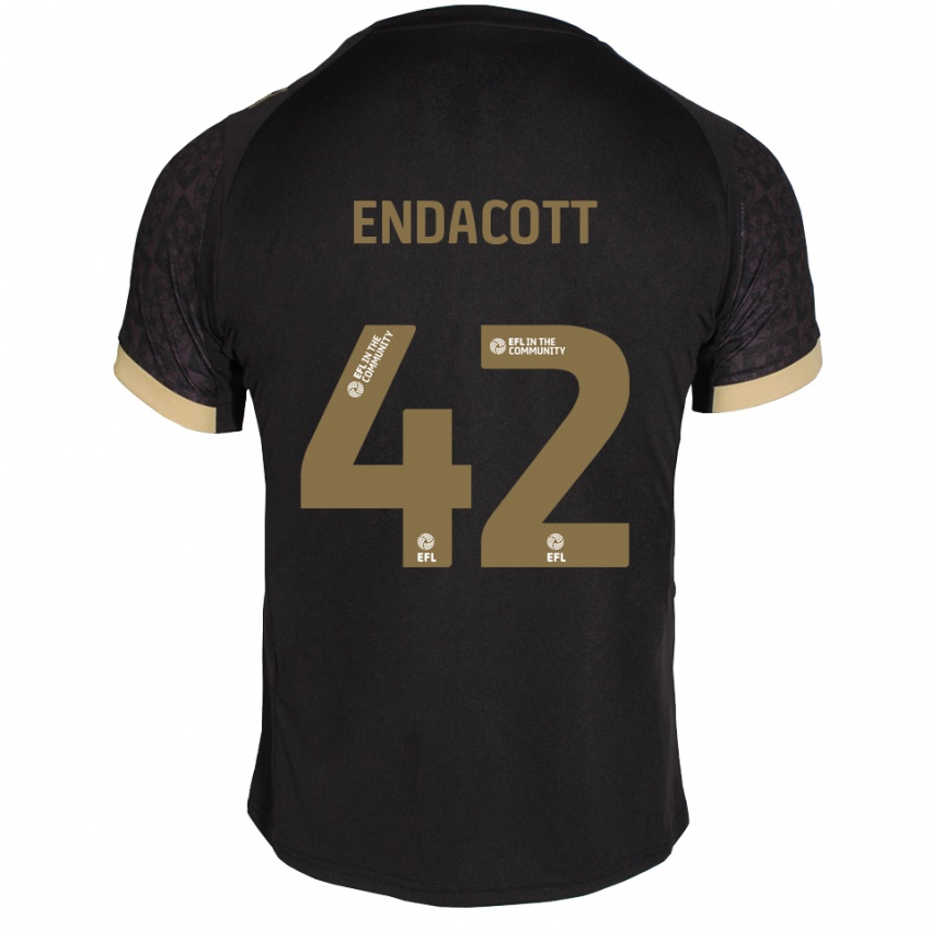 גברים ג׳ק אנדקוט #42 שחור זהב הרחק ג'רזי 2025/26 חולצה קצרה