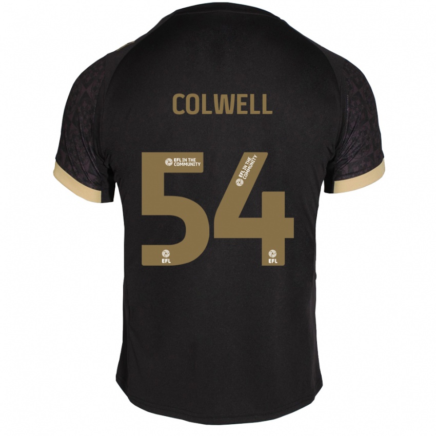 גברים לואיס קולוול #54 שחור זהב הרחק ג'רזי 2025/26 חולצה קצרה