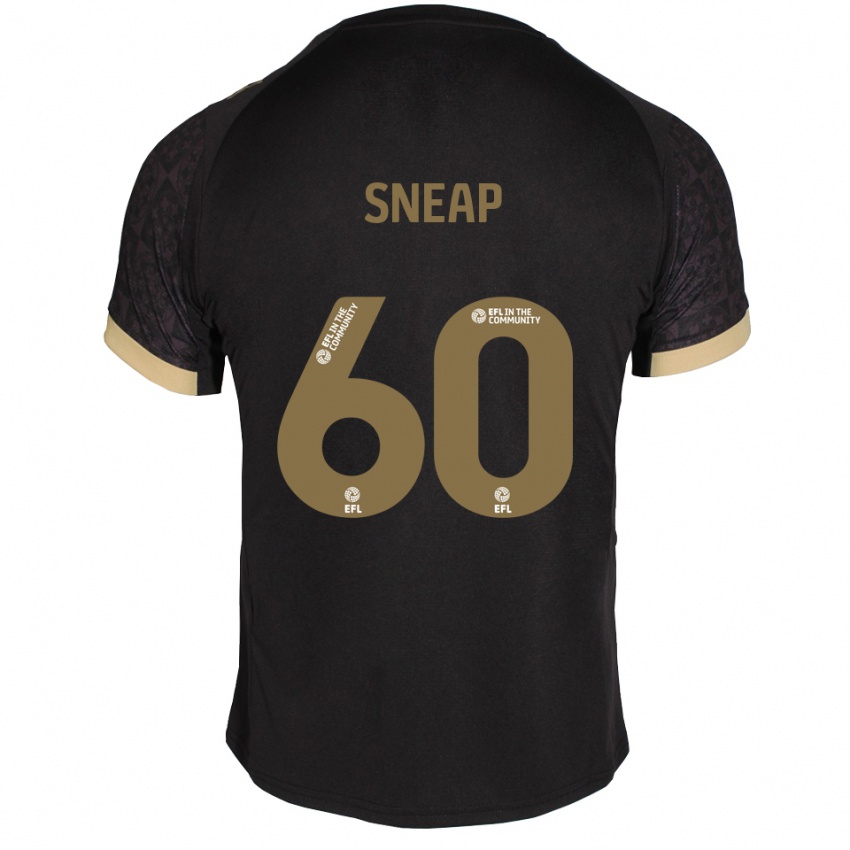 גברים הארלי סנאפ #60 שחור זהב הרחק ג'רזי 2025/26 חולצה קצרה