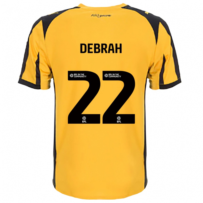 גברים ג'סי דברה #22 כתום שחור הרחק ג'רזי 2025/26 חולצה קצרה