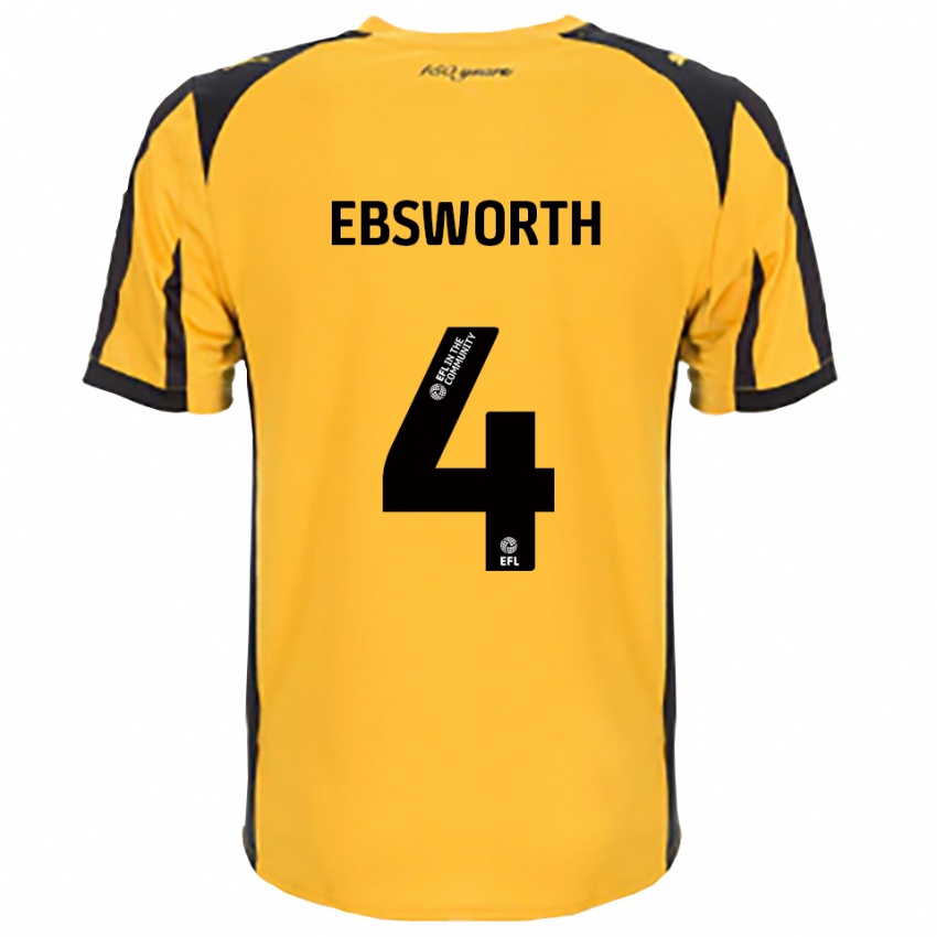 גברים Danielle Ebsworth #4 כתום שחור הרחק ג'רזי 2025/26 חולצה קצרה